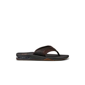 リーフ メンズ サンダル シューズ Men's Leather Fanning Sandals Dark Brown