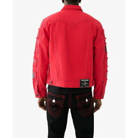 トゥルーレリジョン メンズ ジャケット＆ブルゾン アウター Men's Jimmy Sleeve Patch Jacket Ruby Red