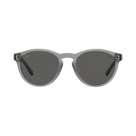 ラルフローレン メンズ サングラス・アイウェア アクセサリー Men's Sunglasses, PH4172 50 MATTE TRANSPARENT DARK GREY/DARK GREY