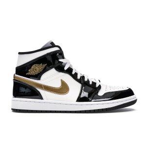 Jordan W[_ Y Xj[J[ yJordan 1 Mid Patent Black White Goldz TCY US_11.5(29.5cm) Black/White-Metallic Gold