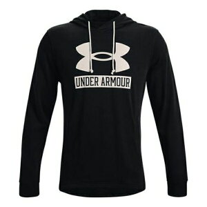 Under Armour A_[A[}[ Y Xj[J[ yUnder Armour Rival Terry Logo Hoodie 'Black' 1370390-001z TCY US_M_M