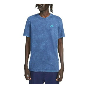 Nike iCL Y Xj[J[ yNike Sportswear Club Washed-Dye T-Shirt 'Blue' FD1283-410z TCY US_M_L