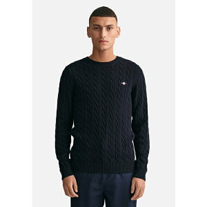 Kg Y T_ V[Y CABLE C-NECK - Jumper - evening blue