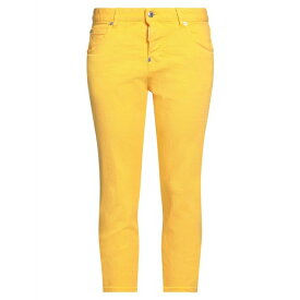 【送料無料】 ディースクエアード レディース カジュアルパンツ ボトムス Cropped Pants Yellow