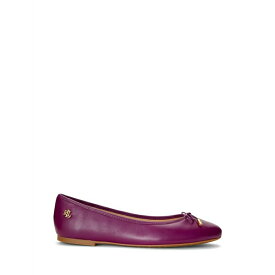 【送料無料】 ラルフローレン レディース サンダル シューズ JAYNA NAPPA LEATHER FLAT Deep purple