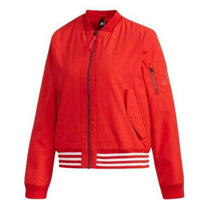 adidas �A�f�B�_�X ���f�B�[�X �X�j�[�J�[ �y(WMNS) adidas WV 3S Zipper Casual Sports Woven Jacket Red FI9270�z �T�C�Y US_W_M
