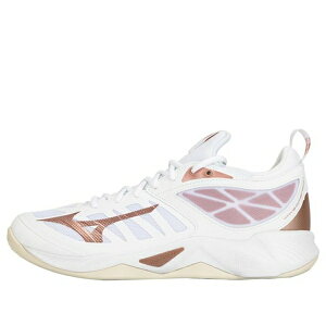 Mizuno �~�Y�m ���f�B�[�X �X�j�[�J�[ �y(WMNS) Mizuno Wave Dimension 'White Rose Gold' V1GC224036�z �T�C�Y US_8.5(25.5cm)