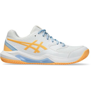 ASICS �A�V�b�N�X ���f�B�[�X �X�j�[�J�[ �yASICS Gel-Dedicate 8 Padel White Orange Glow (Women's)�z �T�C�Y US_9(26.0cm) White/Orange Glow
