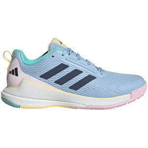 adidas AfB_X fB[X Xj[J[ yadidas Novaflight 2 Indoor Glow Blue Shadow Navy Core Black (Women's)z TCY US_7.5(24.5cm) Glow Blue/Shadow Navy/Core Black