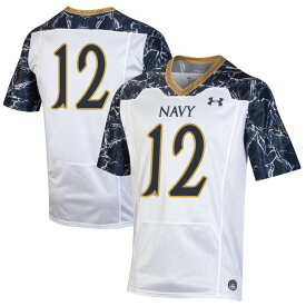 アンダーアーマー レディース ユニフォーム トップス #12 Navy Midshipmen Under Armour Women's 175 Years Special Game Replica Jersey White/Navy