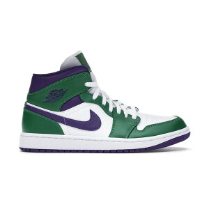 Jordan �W���[�_�� �����Y �X�j�[�J�[ �yJordan 1 Mid Incredible Hulk�z �T�C�Y US_12.5(30.5cm) Aloe Verde/Court Purple-White