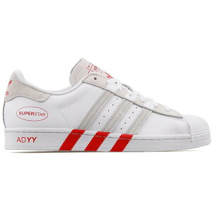 adidas �A�f�B�_�X �����Y �X�j�[�J�[ �yadidas Superstar Extended 3-Stripes White Red�z �T�C�Y US_10.5(28.5cm) Cloud White/Grey One/Vivid Red