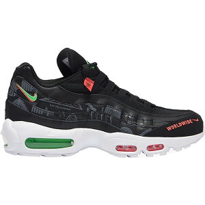 Nike �i�C�L �����Y �X�j�[�J�[ �yNike Air Max 95 Worldwide Pack Black�z �T�C�Y US_7.5(25.5cm) Black/Green-Red-White