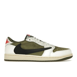 Jordan �W���[�_�� �����Y �X�j�[�J�[ �yJordan 1 Retro Low OG SP Travis Scott Medium Olive�z �T�C�Y US_7(25.0cm) Medium Olive/Black/Sail/Muslin