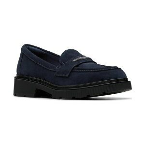 N[NX fB[X Xb|E[t@[ V[Y Women's Lauryl Step Round Toe Loafers Navy Suede