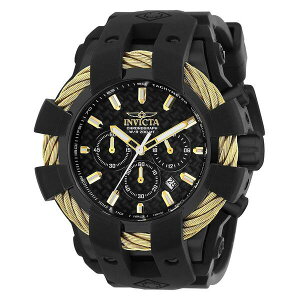 CrN^ Y rv ANZT[ Men's 23866 Bolt Quartz Chronograph Black Dial Watch Black