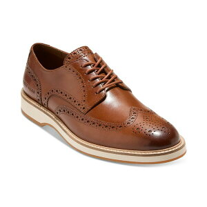 �R�[���n�[�� �����Y �h���X�V���[�Y �V���[�Y Men's Morse Grand Wingtip Oxford Shoes British Tan