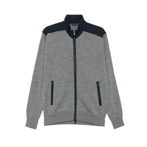 �|�[���A���h�V���[�N �����Y �J�[�f�B�K�� �A�E�^�[ Zip-front panelled cardigan Grey