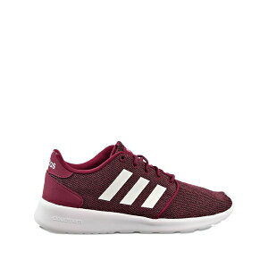 �A�f�B�_�X ���f�B�[�X �X�j�[�J�[ �V���[�Y cloudfoam qt racer three-stripe sneakers Red