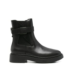 �A�b�V�� ���f�B�[�X �u�[�c �V���[�Y Leather chelsea boots Black