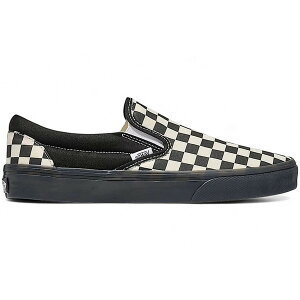 Vans �o���Y �����Y �X�j�[�J�[ �yVans Classic Slip-On Checkerboard Black White Black Midsole�z �T�C�Y US_M_3.5 Black/White