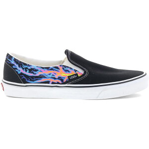 Vans �o���Y �����Y �X�j�[�J�[ �yVans Classic Slip-On Electric Flame Black Red�z �T�C�Y US_5.5(23.5cm) Black/Red