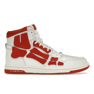 AMIRI �A�~�� �����Y �X�j�[�J�[ �yAMIRI Skel Panelled High Top White Red�z �T�C�Y US_10(28.0cm) White/Red