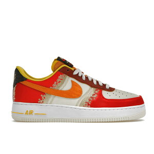 Nike �i�C�L �����Y �X�j�[�J�[ �yNike Air Force 1 Low '07 Premium Little Accra�z �T�C�Y US_6(24.0cm) Habanero Red/Light Curry/Coconut Milk