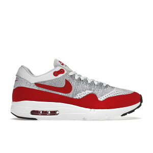 Nike �i�C�L �����Y �X�j�[�J�[ �yNike Air Max 1 Flyknit OG�z �T�C�Y US_8.5(26.5cm) White/University Red-Pure Platinum-Cool Grey-Wolf Grey-Black