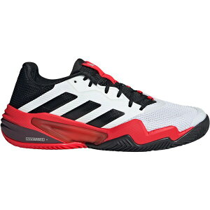 adidas �A�f�B�_�X �����Y �X�j�[�J�[ �yadidas Barricade 13 Clay White Black Lucid Red�z �T�C�Y US_M_14 Cloud White/Core Black/Lucid Red