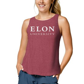 リーグカレッジエイトウェア レディース Tシャツ トップス Elon Phoenix League Collegiate Wear Women's TriFlex Trapeze Tank Top Heathered Maroon