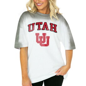 ゲームデイ レディース Tシャツ トップス Utah Utes Gameday Couture Women's Interception Oversized TShirt White