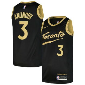 ナイキ メンズ ユニフォーム トップス OG Anunoby Toronto Raptors Nike Swingman Player Jersey City Edition Black