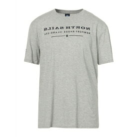 【送料無料】 ノースセール メンズ Tシャツ トップス T-shirts Light grey