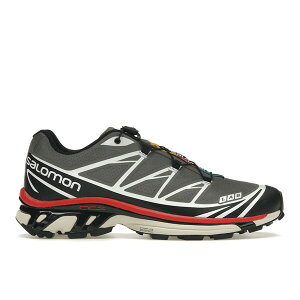 Salomon �T������ �����Y �X�j�[�J�[ �ySalomon XT-6 Pewter Aurora Red�z �T�C�Y US_6(24.0cm) Pewter/Black/Aurora Red