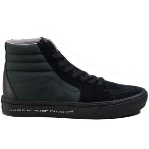 Vans �o���Y �����Y �X�j�[�J�[ �yVans Sk8-Hi Comfycush Neighborhood�z �T�C�Y US_8(26.0cm) Black/Black/Grey