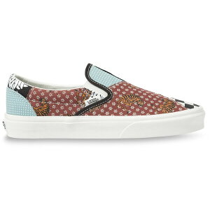 Vans �o���Y �����Y �X�j�[�J�[ �yVans Slip-On Tiger Patchwork�z �T�C�Y US_7.5(25.5cm) Black/True White