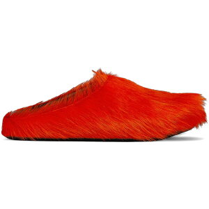 Marni �}���j �����Y �X�j�[�J�[ �yMarni Long Hair Calfskin Fussbett Sabot Mule Orange�z �T�C�Y EU_41(26.0cm) Orange
