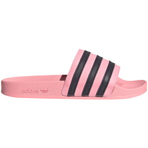 adidas �A�f�B�_�X �����Y �X�j�[�J�[ �yadidas Adilette Slides Glow Pink Aurora Black�z �T�C�Y US_6(24.0cm) Glow Pink/Aurora Black/Glow Pink