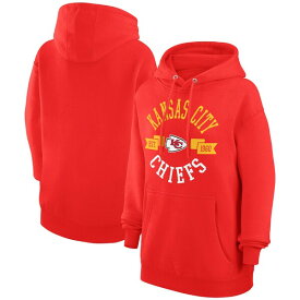 カールバンクス レディース パーカー・スウェットシャツ アウター Kansas City Chiefs GIII 4Her by Carl Banks Women's City Graphic Team Fleece Pullover Hoodie Red
