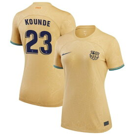 【送料無料】 ナイキ レディース ユニフォーム トップス Barcelona Nike Women's 2022/23 Away Replica Custom Jersey Yellow