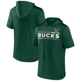 ファナティクス メンズ Tシャツ トップス Milwaukee Bucks Fanatics Branded Possession Hoodie TShirt Hunter Green