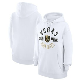 カールバンクス レディース パーカー・スウェットシャツ アウター Vegas Golden Knights GIII 4Her by Carl Banks Women's City Graphic Fleece Pullover Hoodie White