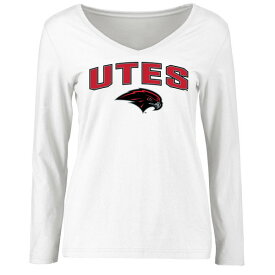 ファナティクス レディース Tシャツ トップス Utah Utes Women's Proud Mascot Long Sleeve TShirt White