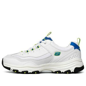 Skechers �X�P�b�`���[�Y �����Y �X�j�[�J�[ �ySkechers D'Lites I-Conik Low-Top Running Shoes White/Blue 8790091-WBLU�z �T�C�Y US_7(25.0cm)