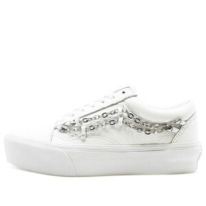 Vans �o���Y �����Y �X�j�[�J�[ �yVans Old Skool Platform 'Chain - True White' VN0A3B3U2TL�z �T�C�Y US_5(23.0cm)
