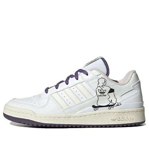adidas �A�f�B�_�X �����Y �X�j�[�J�[ �t�H�[���� �yadidas Originals Forum Low CL 'White Purple' IE2121�z �T�C�Y US_M_3.5