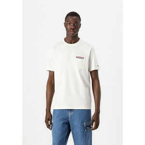 g~[ qtBK[ Y T_ V[Y AMERICANA MONOTYPE POCKET TEE - Basic T-shirt - ivory petal