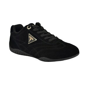 QX fB[X Xj[J[ V[Y Women's Gabiey Low Profile Suede Lace-Up Sneakers Black Suede