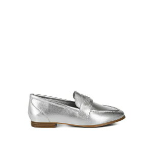 O Ah R[ fB[X Xb|E[t@[ V[Y Eden Ode Rhinestone Strap Metallic Loafers Silver